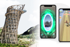 Mobile App with Endless Runner Game, Educational Quiz, and Augmented Reality Portal